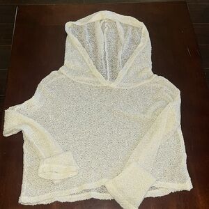 Cropped knit hoodie - size XS
